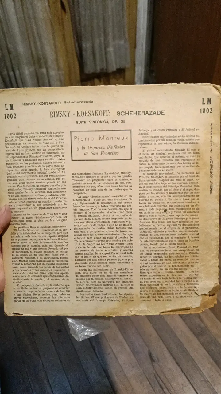 Disco vinilo RCA Victor Scheherazade - 2