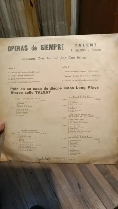 Vinilo Óperas de Siempre Talent - miniatura 4