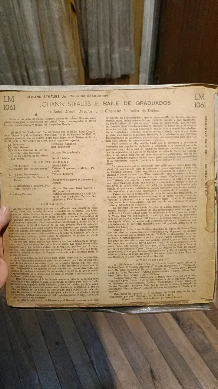 Vinilo RCA Victor Baile de Graduados - 3