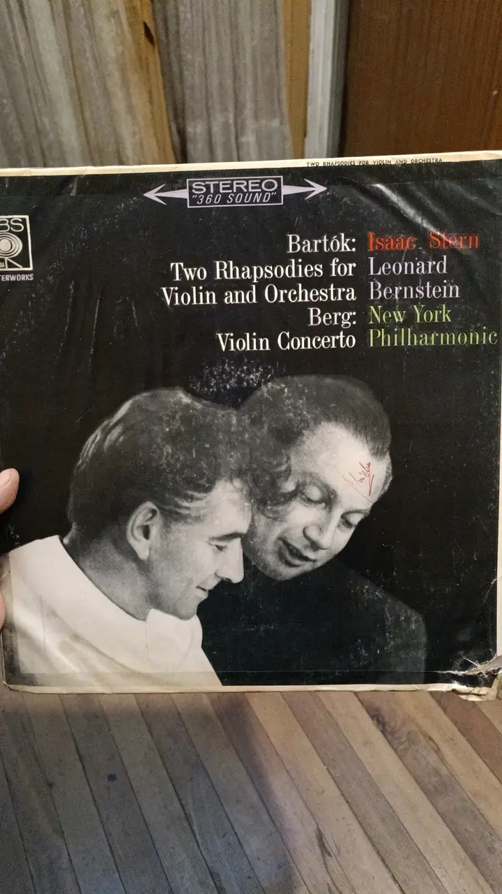 Vinilo Bartók y Berg con Leonard Bernstein - 1