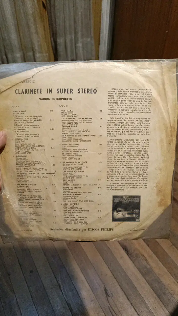 Vinilo Klarnette Super in Stereo vintage - 3