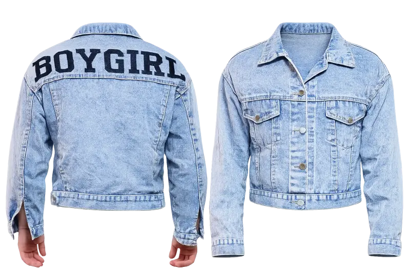 Chaqueta de mezclilla unisex BOYGIRL