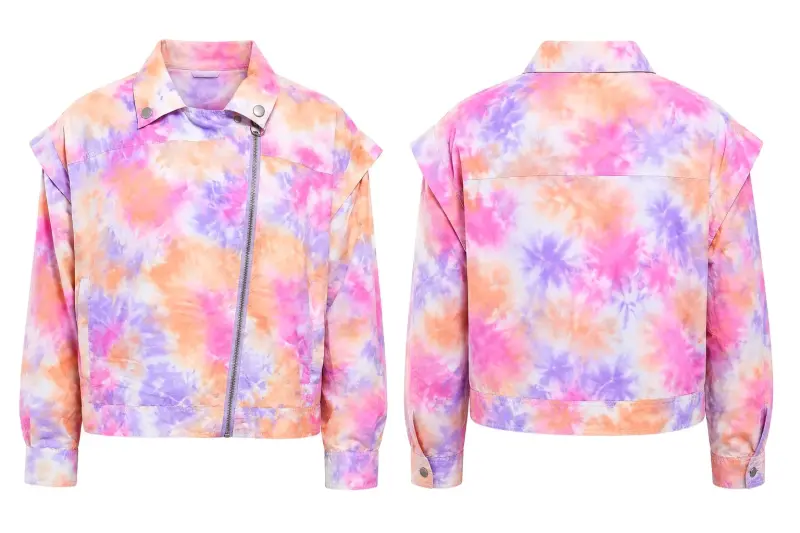 Chaqueta tie-dye colores pastel