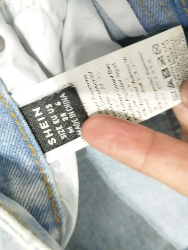 Jeans de mezclilla azul claro para mujer - 5