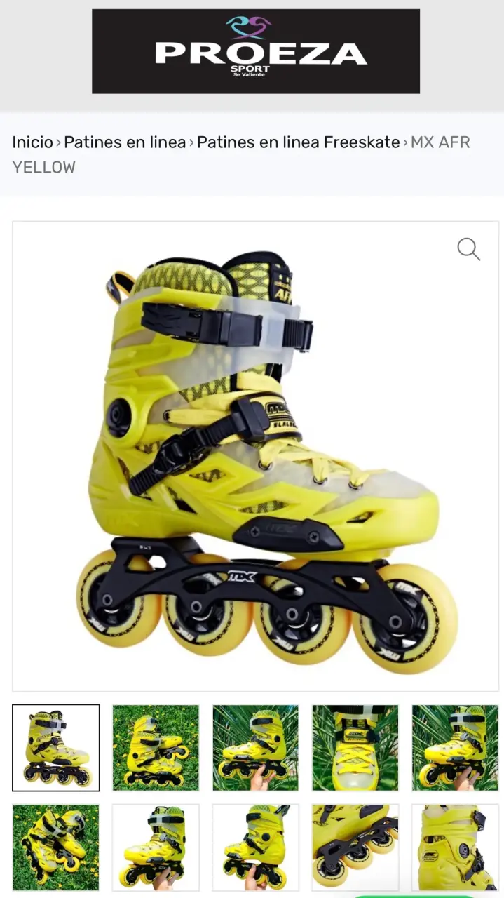 Patines de suspensión MX Fitness amarilla - 5