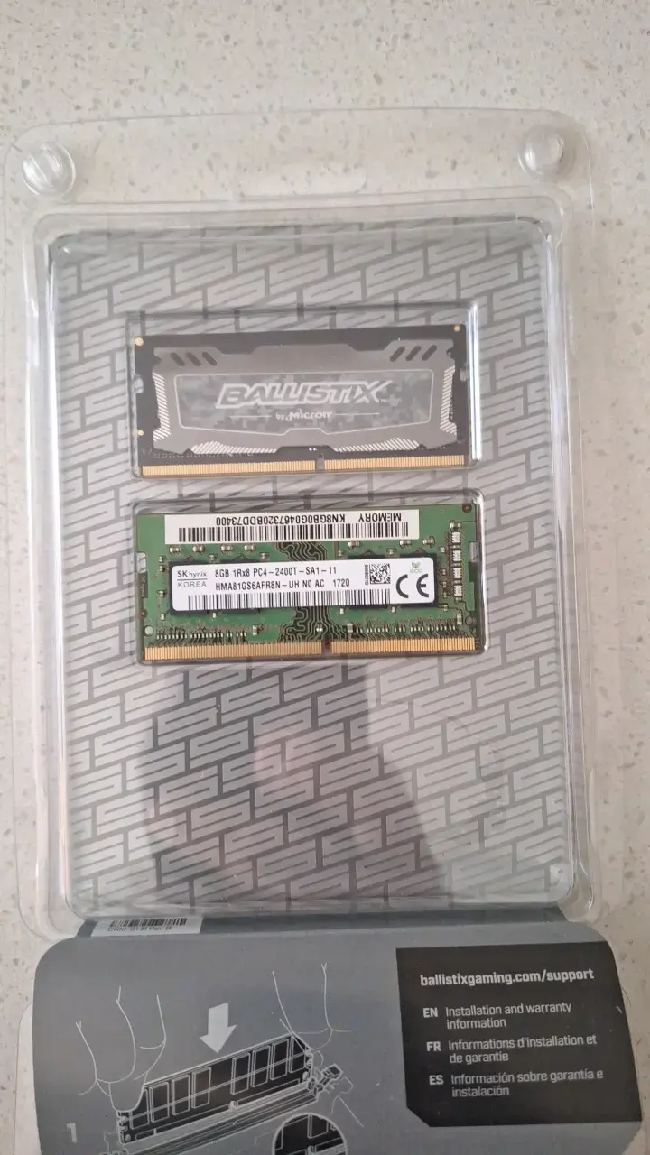 Memoria RAM Ballistix Sport 8GB DDR4 2666MHz - 2