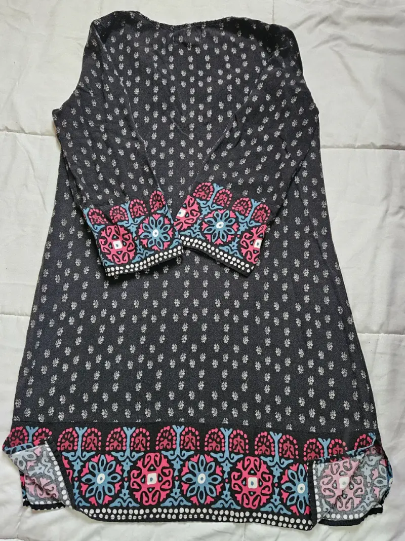 Vestido bohemio estampado multicolor - 2