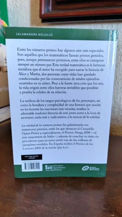 'La soledad de los números primos' de Paolo G - miniatura 2