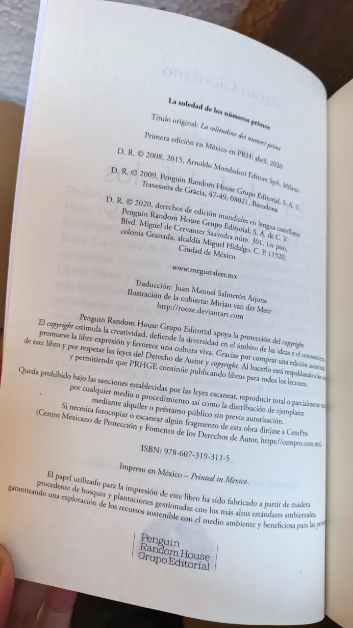 'La soledad de los números primos' de Paolo G - 4