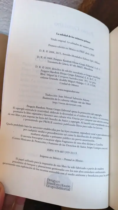 'La soledad de los números primos' de Paolo G - miniatura 4