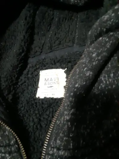 Chaqueta Maui & Sons negra con forro polar - miniatura 1