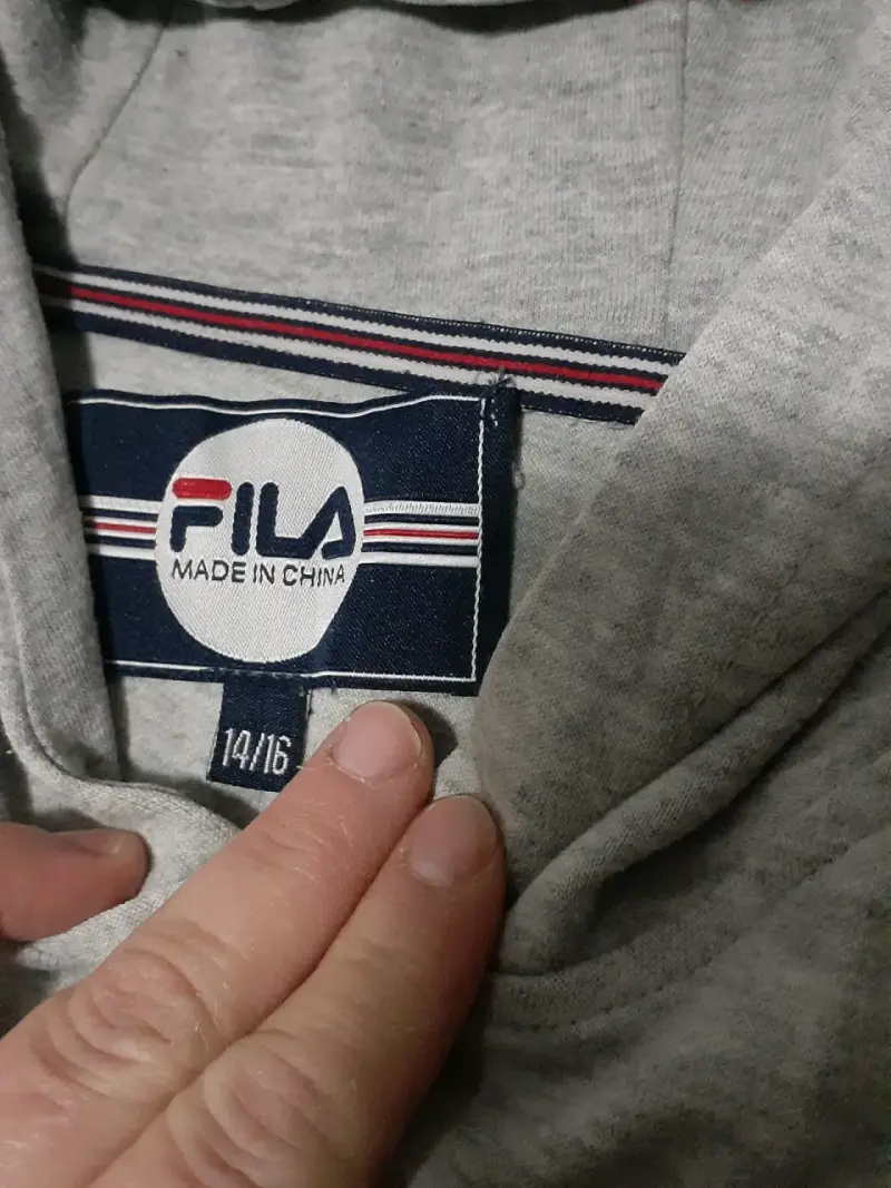 Polerón con capucha gris Fila para niño - 2
