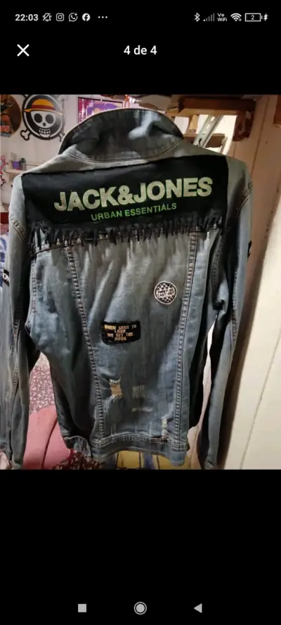 Chaqueta de mezclilla  con parches - miniatura 1