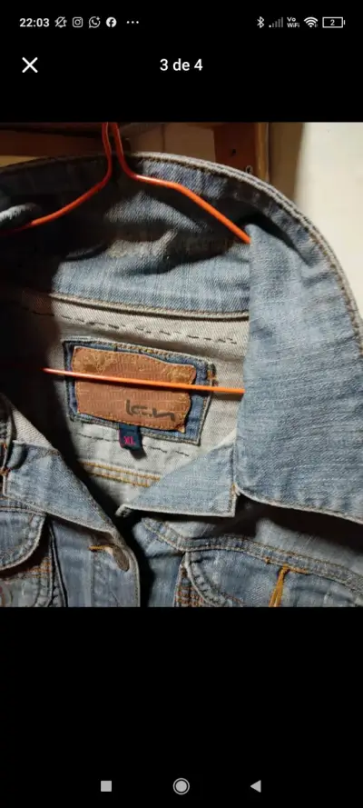 Chaqueta de mezclilla  con parches - miniatura 2
