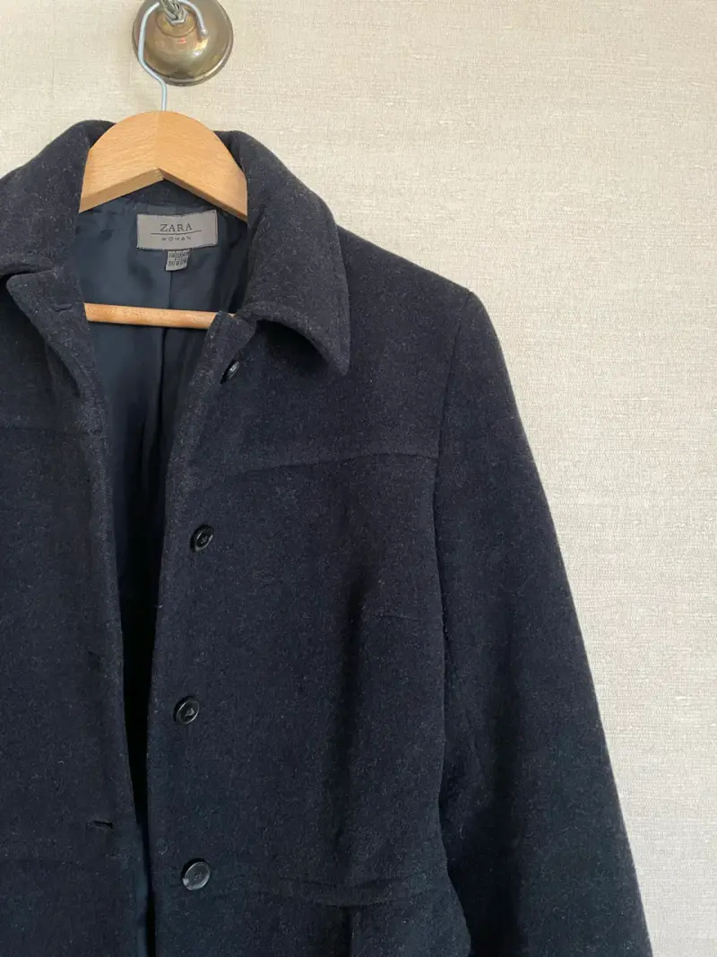 Abrigo Zara negro M - 2
