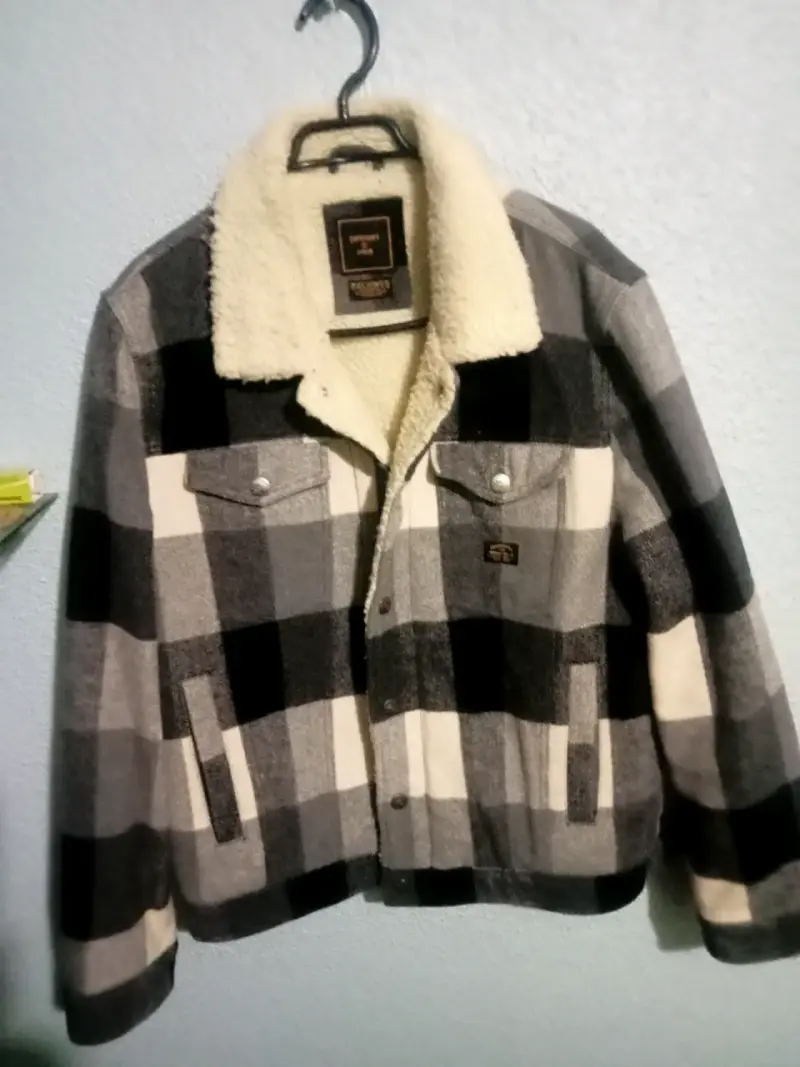 Chaqueta de cuadros con forro de lana - 2