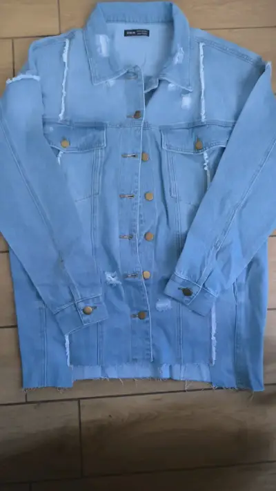 Chaqueta de mezclilla Shein azul  XS oversize - miniatura 1