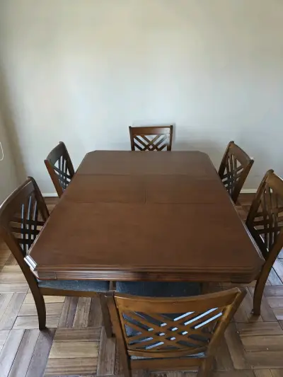 Juego de comedor de madera para 6 personas - miniatura 3