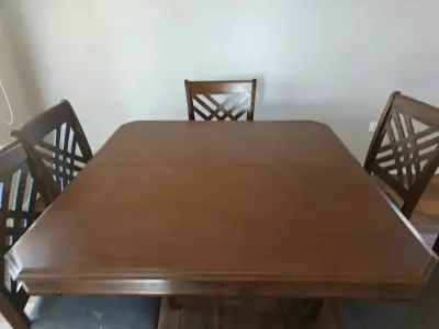 Juego de comedor de madera para 6 personas - miniatura 4