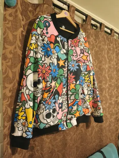 Chaqueta bomber estampada colorida - miniatura 2