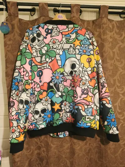 Chaqueta bomber estampada colorida - miniatura 3