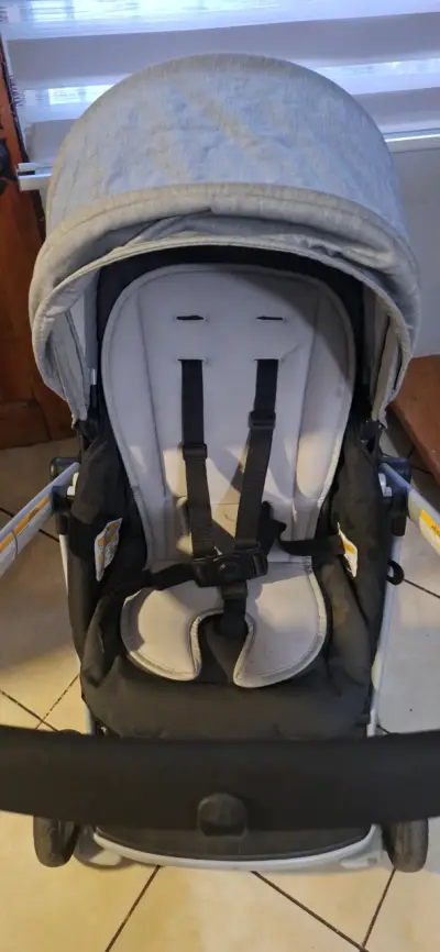 Coche doble Graco gris en buen estado - miniatura 5