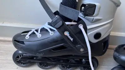 Patines en línea Rock Skate negros - miniatura 4