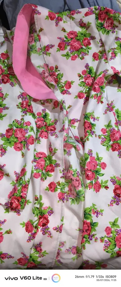 Vestido estilo kimonos floral rosado xl - miniatura 3