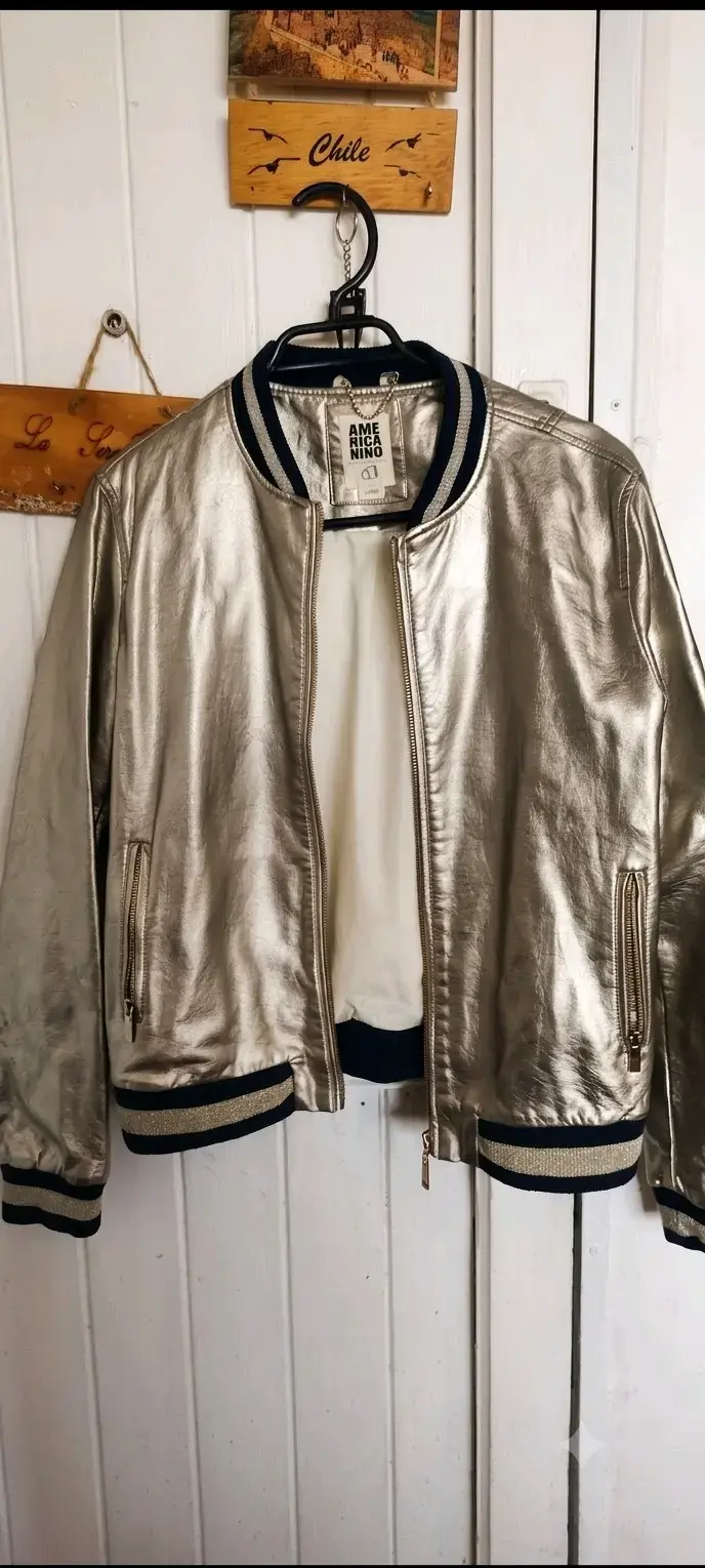 Chaqueta beige A|X con cierre frontal - 2