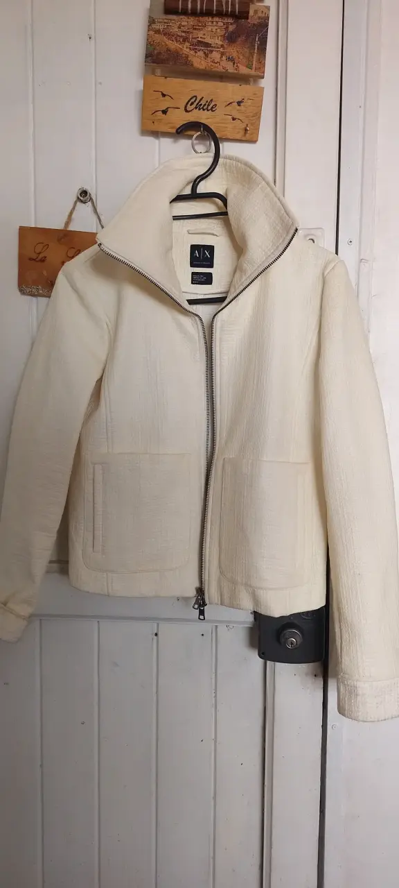 Chaqueta beige A|X con cierre frontal - 6