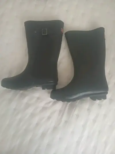Botas de goma negras impermeables - miniatura 1