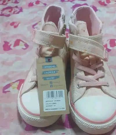 Zapatillas rosadas para niña Ficus - miniatura 3