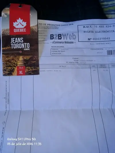 Jeans Toronto Quebec para hombre talla XL - miniatura 1