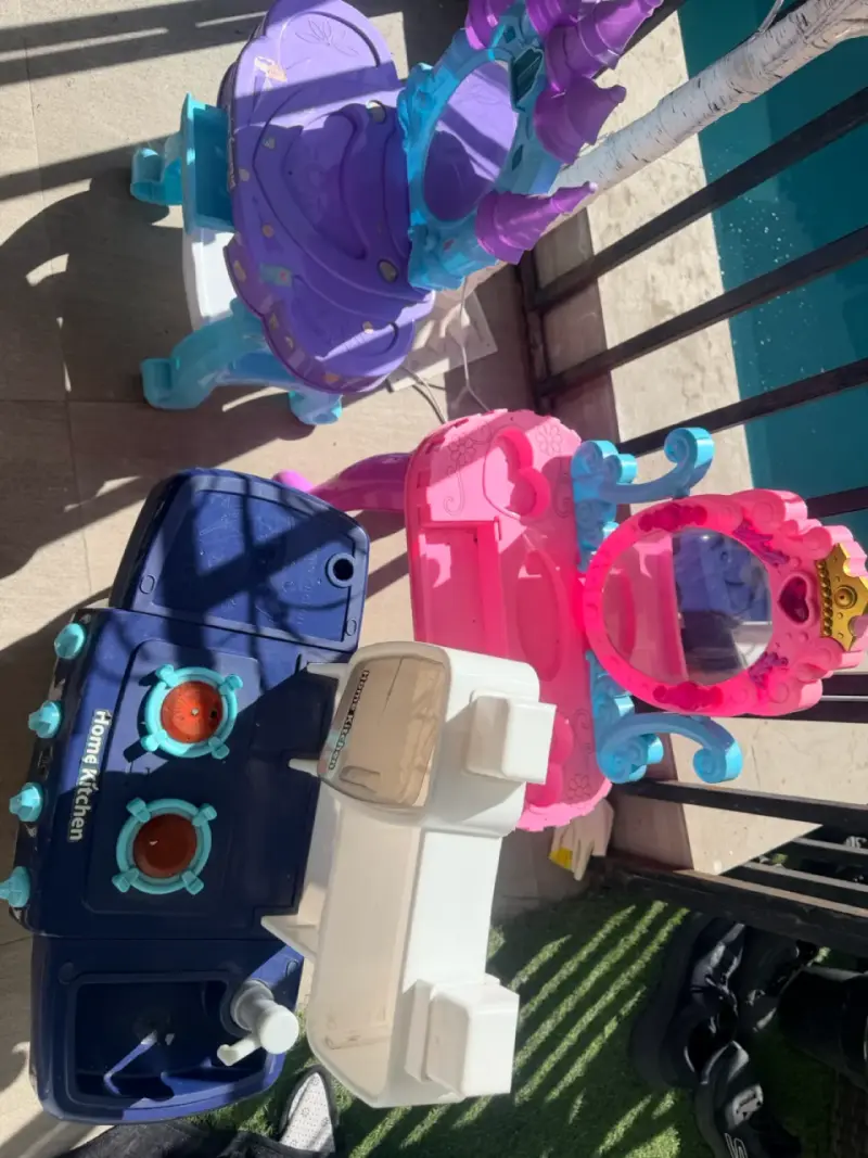 Set de juguetes de cocina y tocador para niños - 4
