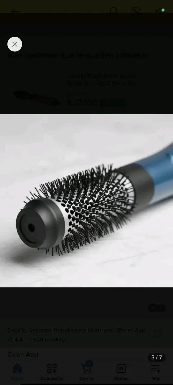 Cepillo Secador Babylisspro Hotbrush Azul - 2