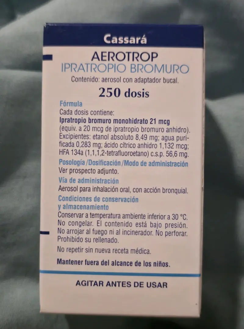 bromuro de ipratropio (20 mcg/dosis) 250 dosis - 2