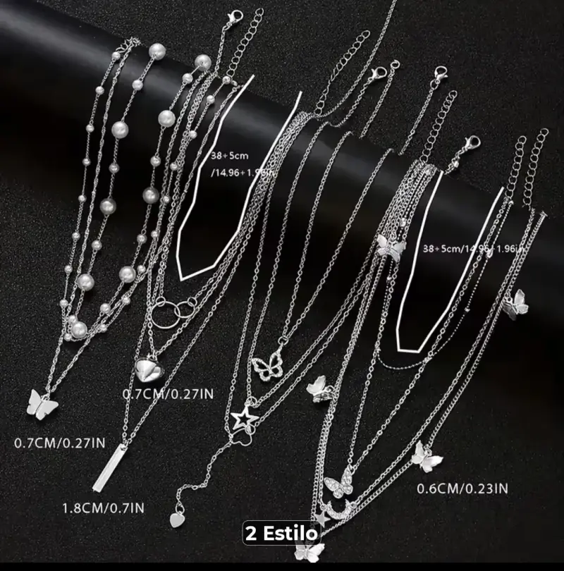 Collares y pulseras plata 925 nuevos módicos valor - 2