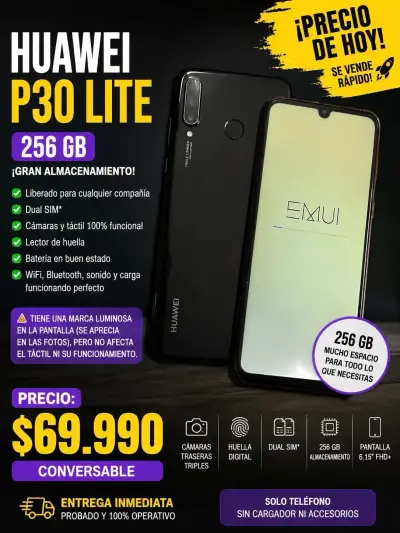 Huawei P30 Lite 256GB liberado - miniatura 1