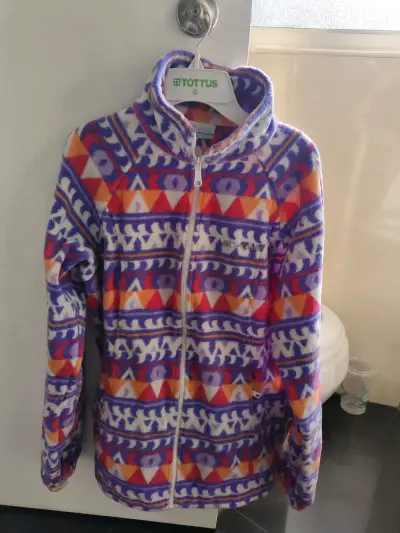 Chaqueta polar Columbia mujer original estampada - miniatura 1