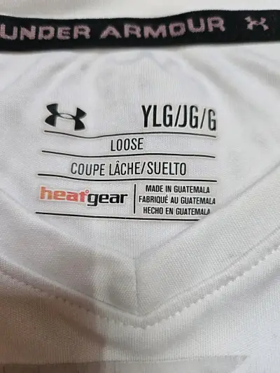 Polera deportiva Under Armour blanca y roja - miniatura 4
