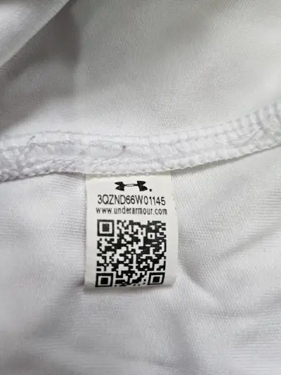 Polera deportiva Under Armour blanca y roja - miniatura 5