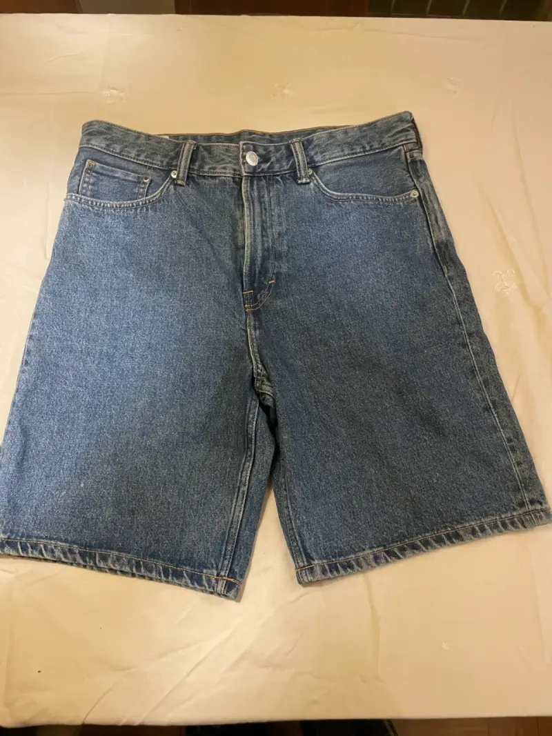 Shorts de mezclilla azul para hombre