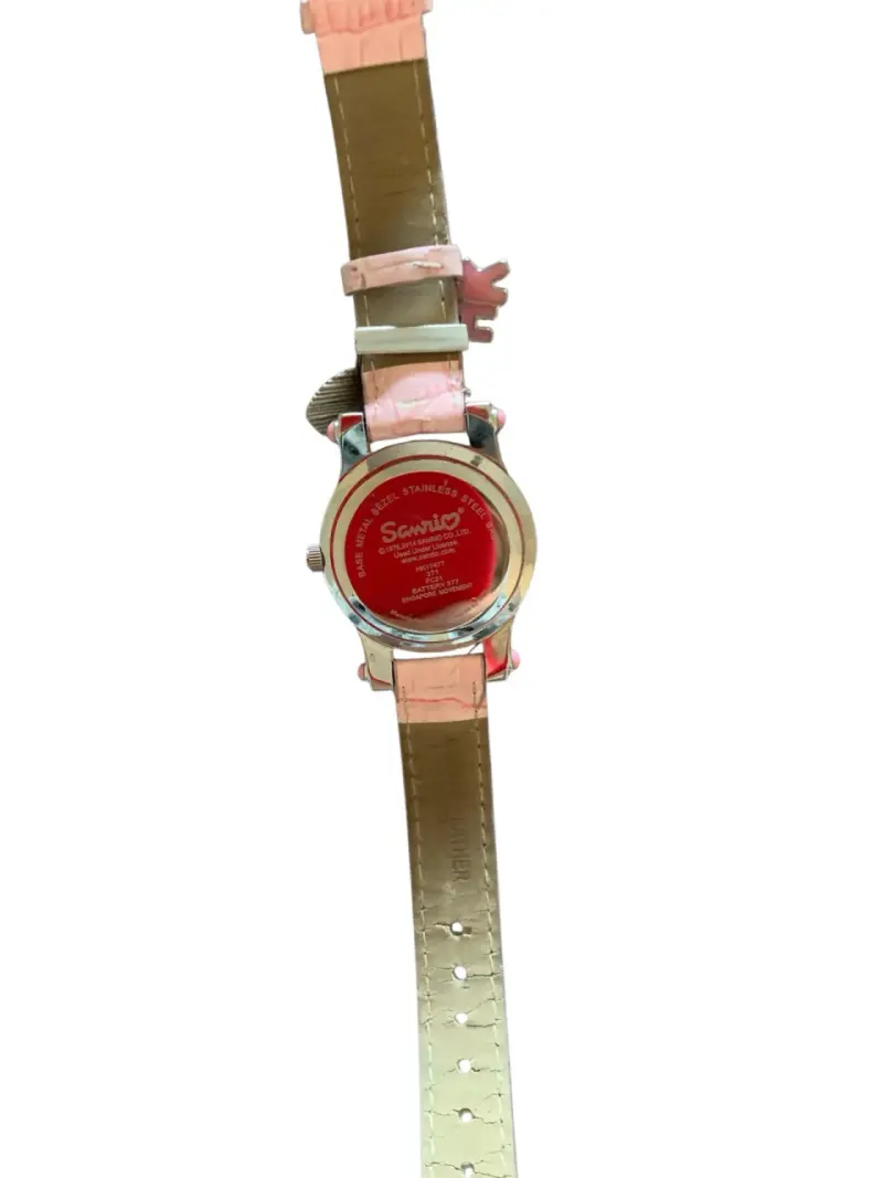 Reloj pulsera Hello Kitty rosa con dijes - 3