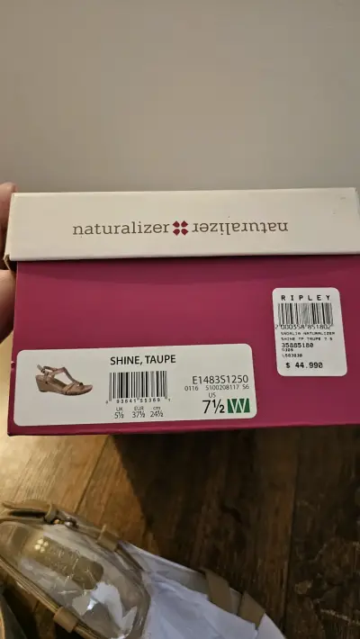Sandalias beige con plataforma Naturalizer - miniatura 3