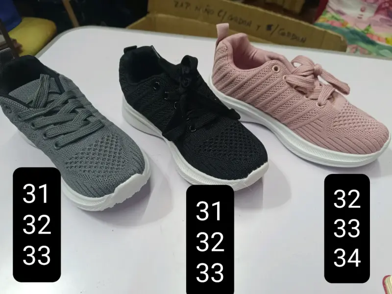 Zapatillas para niños y niñas, números indicados