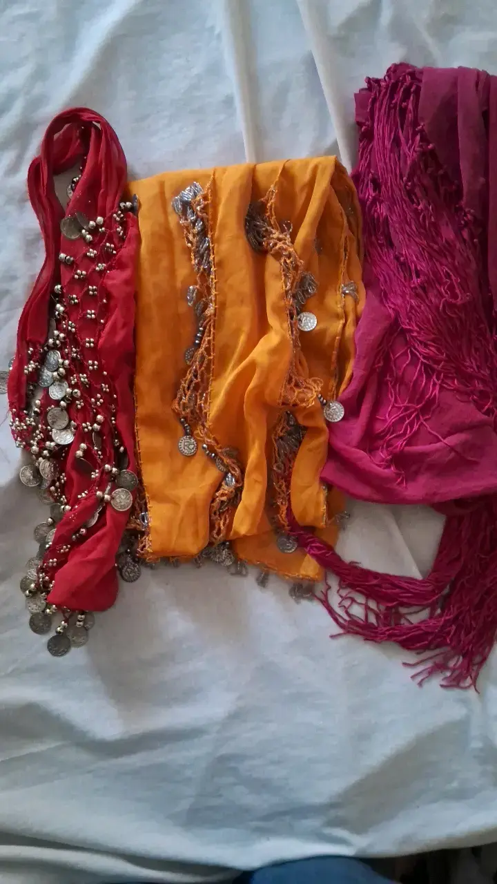 Set de pañuelos de danza con monedas
