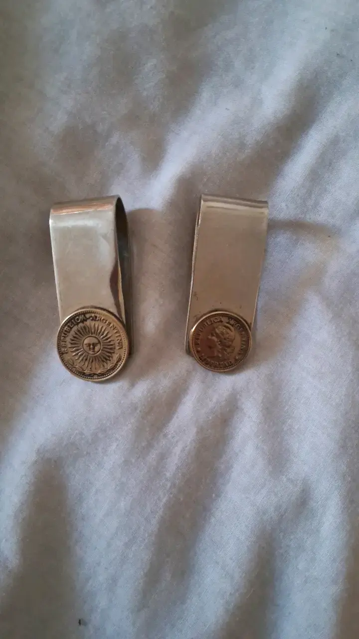Clips de dinero con diseño de moneda