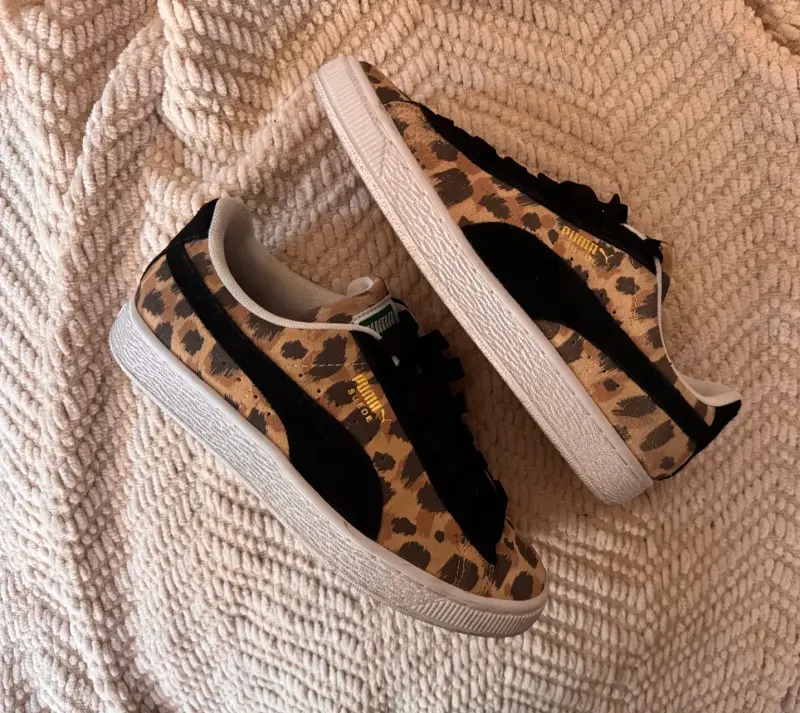 Zapatillas Puma Suede estampado leopardo - 1