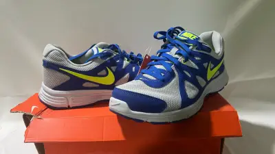 Zapatillas deportivas Nike azul y gris - miniatura 2