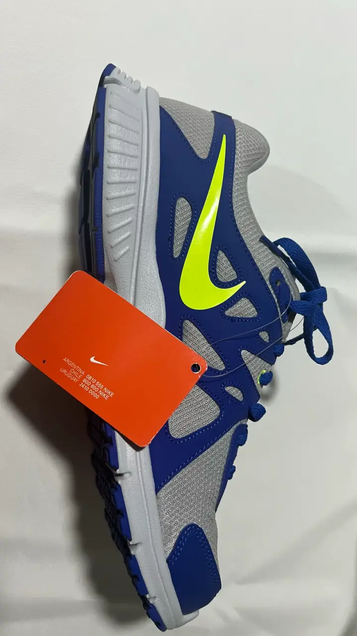 Zapatillas deportivas Nike azul y gris - 4